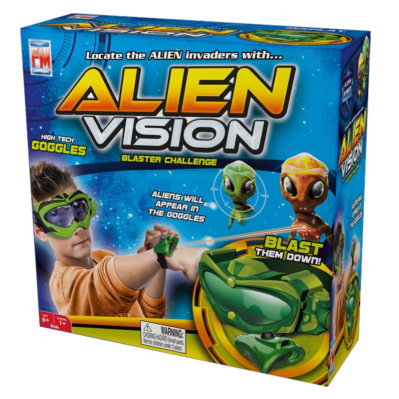 Alien Vision Glasses And Blaster Challenge Game By Play Fun Vision *SEALED*  NEW 730002030513 